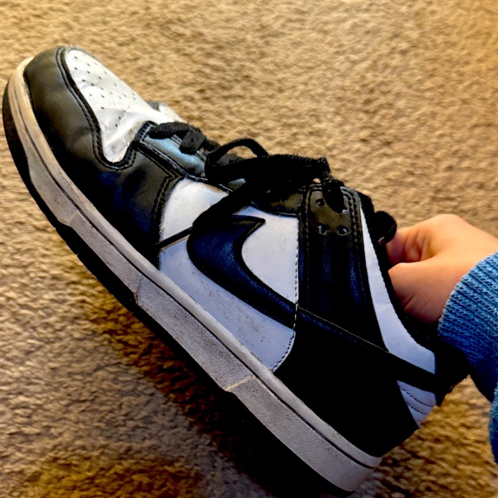 Kids Black and White Sneakers